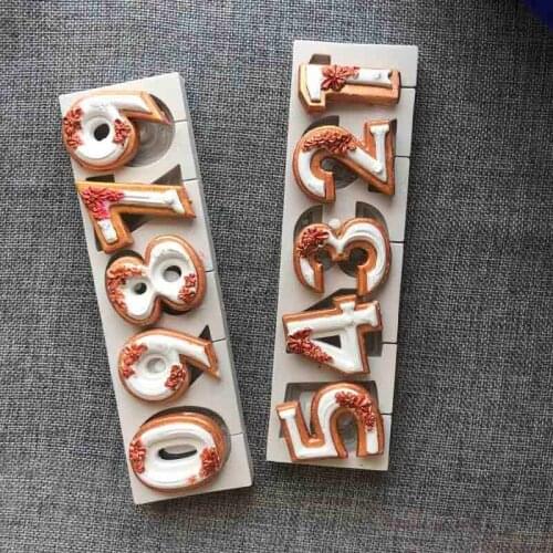 Three Dimensional Digital Flower Inverting Silicone Mold Gypsum Lollipop Pluggable Stick Mold 0202121