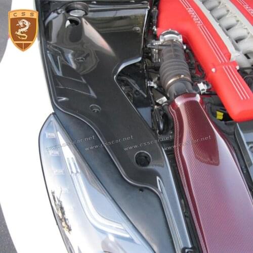 2pcs Commas Carbon Fiber Engine Bay Sides For Ferrari F12 Berlinetta 2013-2014 Engine Bay Side Panels Replacement