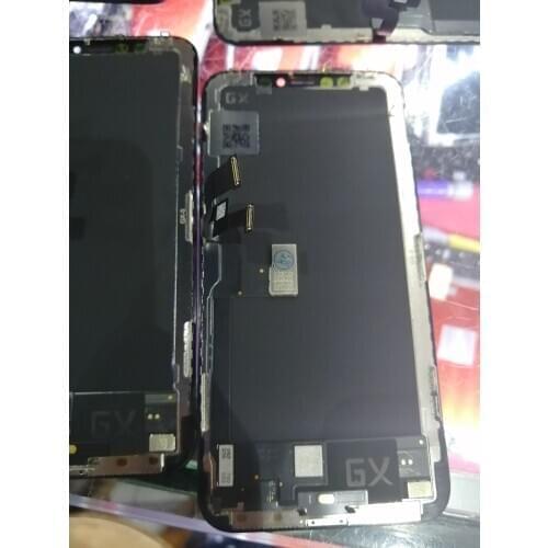 100PCS/LOT Black GX OLED For iPhone X XS LCD Screen Display with Glass Touch Assembly for iphone xs lcd xsmax Replacement Parts