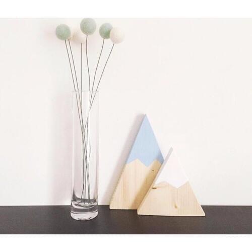 2PCS/SET Wooden Crafts Hill Set Of Ornaments Toy Creative Decoration Baby Toys Take Props Figurines & Miniatures Crafts MH 008