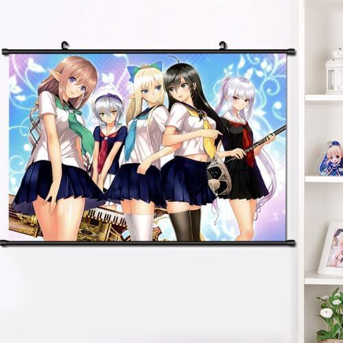 Anime Shining Resonance Manga Girl Wall Scroll Poster Manga Wall Hanging Poster Fashion Home Decoration Art 40*60cm