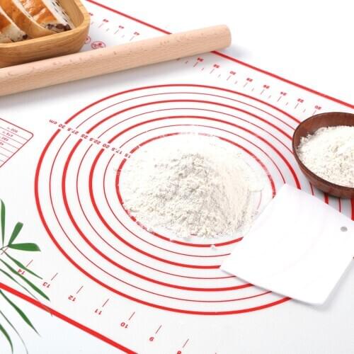 Non-Stick Silicone Mat Large Pastry Cake Paste Flour Kneading Dough Mat Table Mats Baking Sheets Liners Pad Kitchen Tools