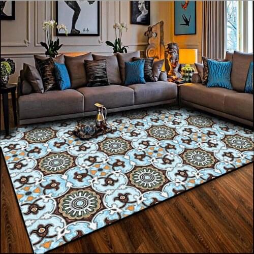 Bohemian Style Large Carpets For Living Room Bedroom Decor Area Rugs Home Rectangular Floor Carpet Entrance Mat Non-Slip Kitchen