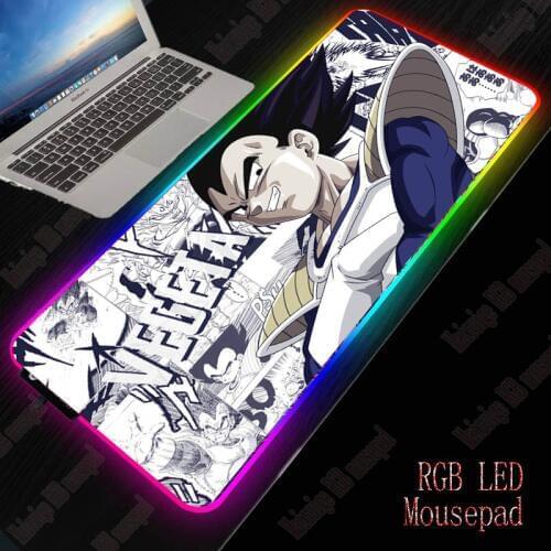 XGZ Japan Anime RGB Gaming Large Mouse Pad Gamer Led Computer Mousepad Big Mouse Mat With Backlight Carpet For Keyboard Desk Mat