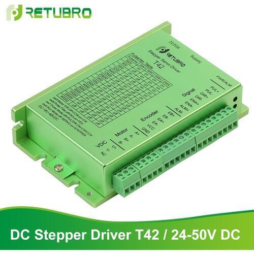 Stepper Servo Motor Driver Nema 17 T42 24-50V DC Supply Closed Loop for Servo Motor with encoder