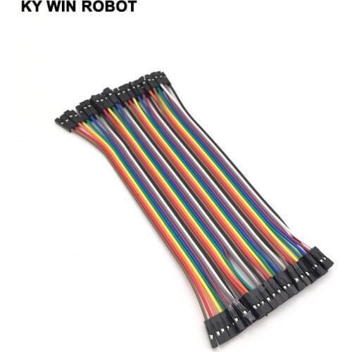 Dupont line 40pcs 15m 2.54mm 1p-1p Pin Female to Female Color Breadboard Cable Jump Wire Jumper For Arduino