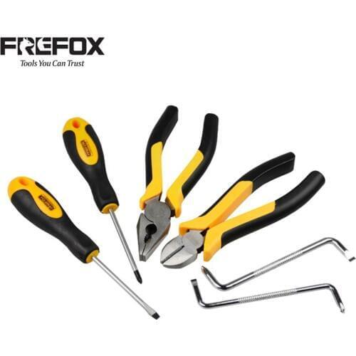 FREFOX 6PC Hand Too set Combination pliers Diagonal pliers Inner hexagon spanner Scredriver took kits