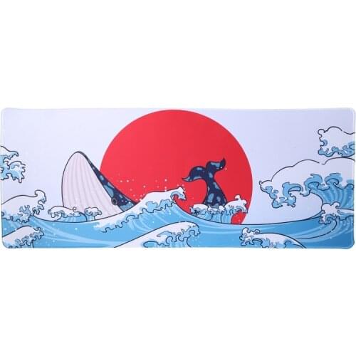 Gaming Mouse Pad Oversized Keyboard Pad For Office Computer Toptop Lock Edge Thickening Coral Sea Theme Durable