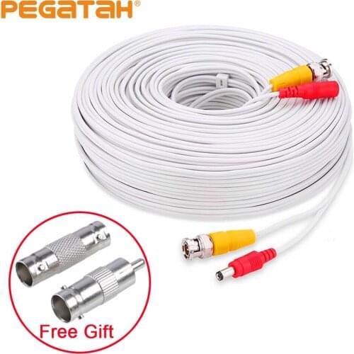 BNC cable 5M-50M analog ahd cctv surveillance accessory bnc video power surveillance for ahd camera and dvr kit