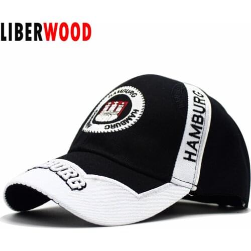 LIBERWOOD Brand hat Hamburg Germany German Casual fashion Baseball Cap Hats men women Embroidered Adjustable Cap Gift