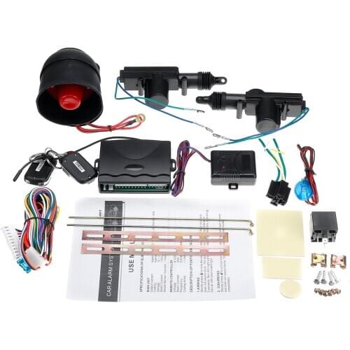 Set of Alarm Systems Car Auto Remote Central Kit Door Lock Locking Vehicle Keyless Entry System With Remote Controllers