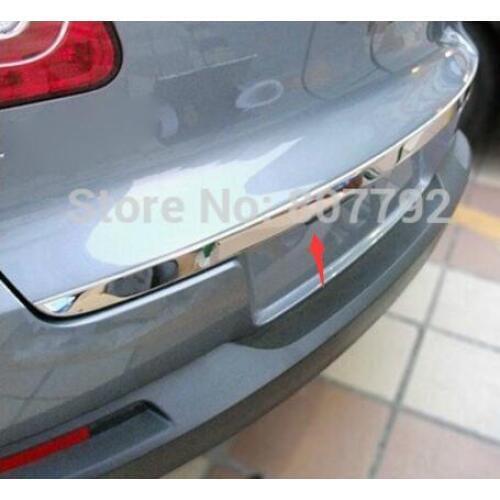 Car styling stainless steel Rear Trunk Lid Cover Trim For 2010-2015 for Volkswagen Tiguan