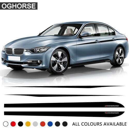 Door Side Stripe Skirt Sticker Waist Line Body Decal M Performance for BMW 3 Series F30 F31 320i 328i 330i 335i 318d 320d 330d