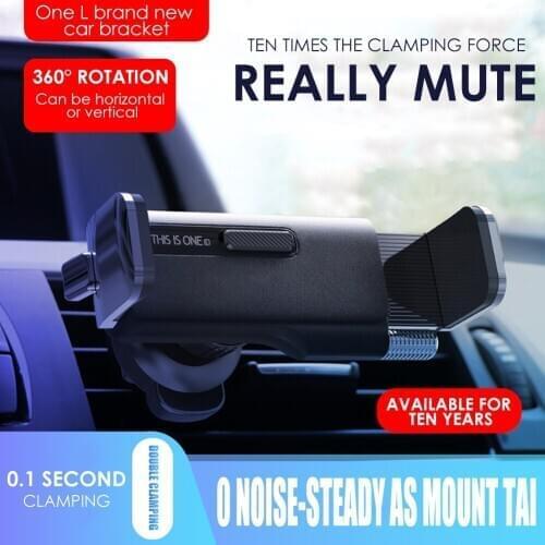 Practical Portable Multi-functional Durable 360 Rotation Car Air Vent Phone Holder Bracket for 4.7-6.5 inch Mobile Phone