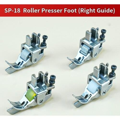 SP-18 Right Edge Guide Roller Presser Foot For Industrial 1-Needle Lockstitch Sewing Machine Accessories Pressure With Wheel