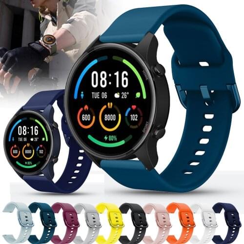 For Xiaomi MI Watch Strap Silicone Watchbands Wristband 22mm Watch Band Bracelet For Xiaomi Smart Mi Watch Color Sports ремешок
