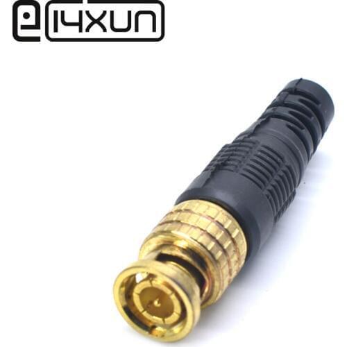 10pcs BNC Plug Socket Gold-plated Male Power Plugs Interface Connector Adapter For Q9 Security Camera Audio