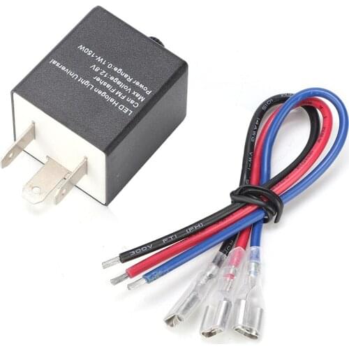 Universal 12V Motorcycle Adjustable LED Flasher Relay Turn Signal Blinker Light Flasher Relay For Automotive Motorcycle accessor