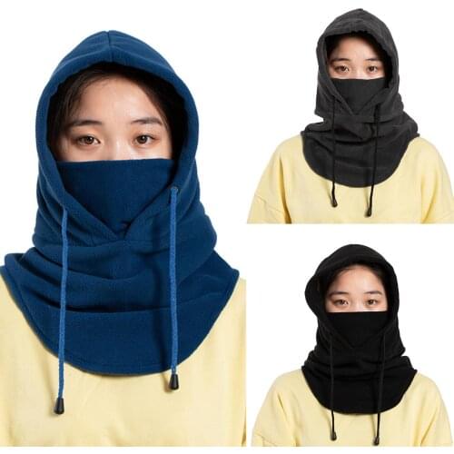 Winter Balaclava Hat Faux Fleece Windproof Hat With Neck Scarf Men Women Ski Hat Mens Winter Fleece Hat Wrapped Warm Hat