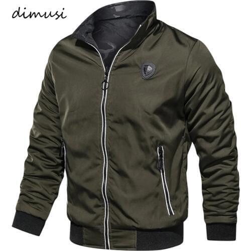 DIMUSI Winter Men Bomber Jacket Men Both-Side Wear Thermal Cotton Thick Parkas Coats Casual Male Windbreaker Baseball Jackets