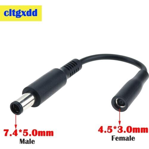 DC Power Adapter Connector Cable DC Conversion Head Jack Female 4.5*3.0mm to Male 7.4*5.0mm For HP Laptop
