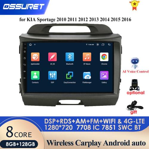 2G+32G Android 10 Car Radio for Kia sportage 2011-2016 car dvd player car accessory 4G multimedia autoradio pc Steering Wheel BT