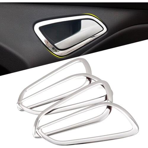 Car styling Car accessories For Ford Focus 3 MK3 2012 2013 Stainless steel interior doors hand-clasping decoration ring