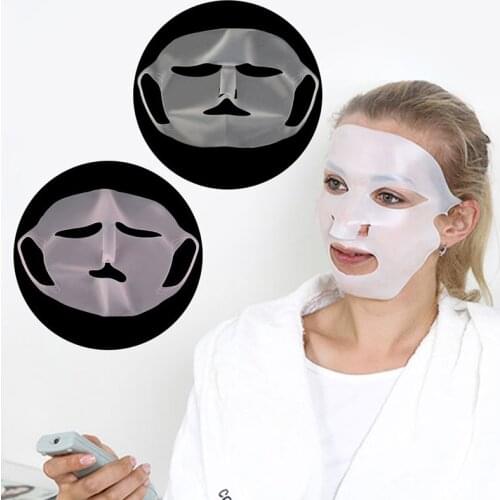 White Waterproof Silicone Face Moisturizing Mask For Cover Skin Care Beauty TSLM1