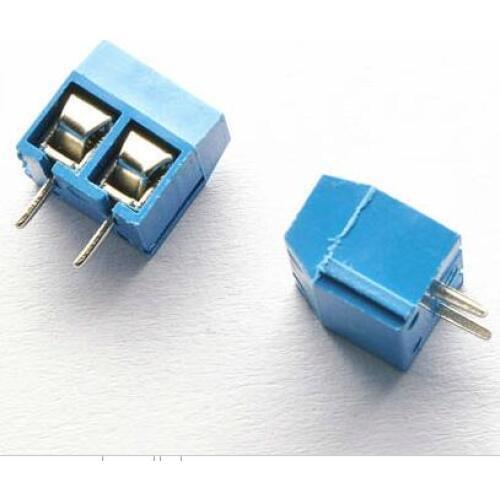 Free Shipping One Lot 20pcs 2 Pin Screw Terminal Block Connector 5mm Pitch B High Quality Integrated Circuits