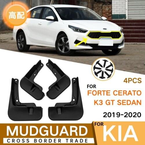 4 PCS Mudflap For KIA Forte Cerato K3 GT 2019-2020 High version Front Rear Car Fender Mud Flaps Guard Splash Flap Mudguards