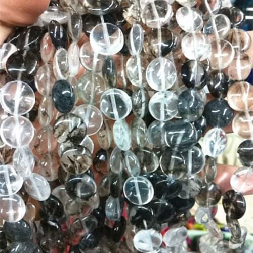 Black synthetic watermelon crystal 6 shape square rectangle coin rice abacus loose beads diy jewelry 15inch B516