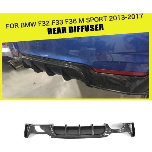 Carbon Fiber / FRP Car Rear Bumper Diffuser Spoiler Lip for BMW 4 Series F32 F33 F36 M Sport 2014 - 2017 Sedan Coupe Convertible