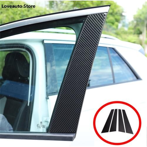 For Volkswagen VW Golf 8 MK8 2020 2021 Car Window Central Column B C Pillar Cover Trim Exterior Frame Strip Accessories