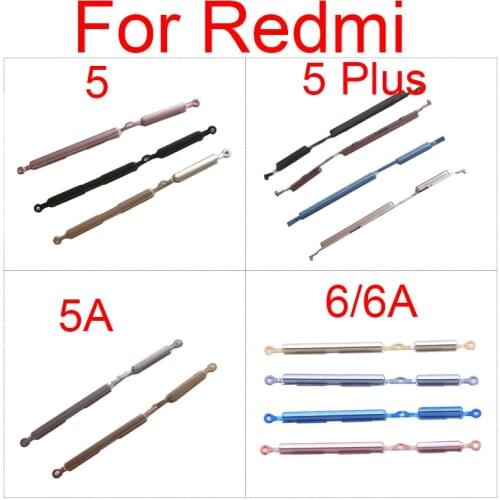 On Off Volume & Power Button Flex Cable For Xiaomi Redmi Note 5 5A Plus Volume Control Power Side Key Button reapir parts