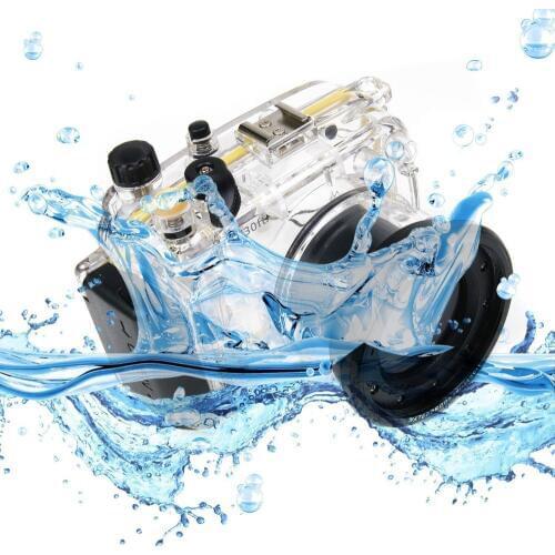 Mcoplus 40m 130ft Waterproof Underwater Housing Camera Cover Bag Case for Sony DSC-RX100 II