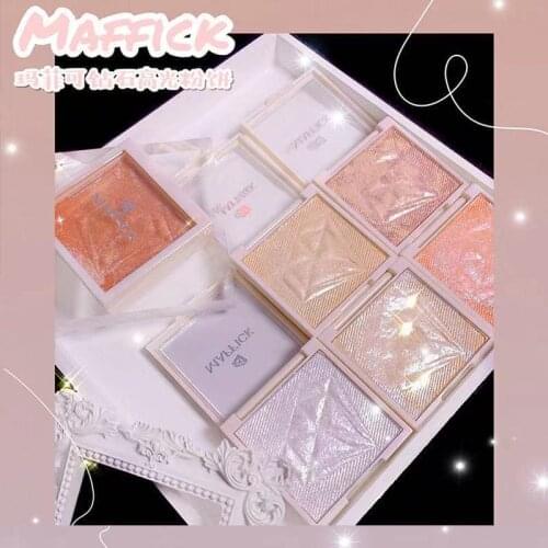 Shimmer Highlighter Palette Makeup Glow Contour Powder Highlight Bronzer Illuminator High Gloss Face Blush Highlighter Cosmetic