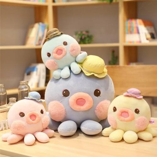 Soft Octopus Plush Peluches Grandes Simulation Animal Crossing Toy Filled Stuffed Animals Cartoon Anime Home Decoration Kid Gift