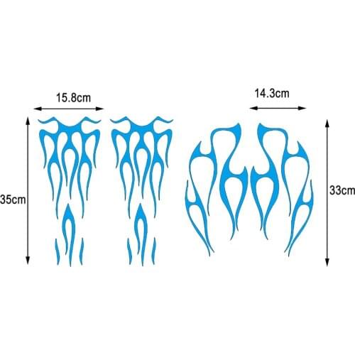 Motorcycle Flame Gas Tank Decals Stickers For Honda Shadow VT750 Universal