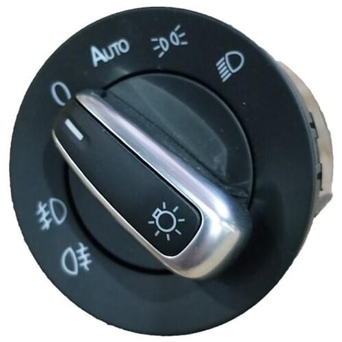 BTAP New Original Chrome Headlight Window Mirror Switch For VW Passat CC B6 Golf Jetta MK5 MK6 Touran 5ND941431B 5ND 941 431 B