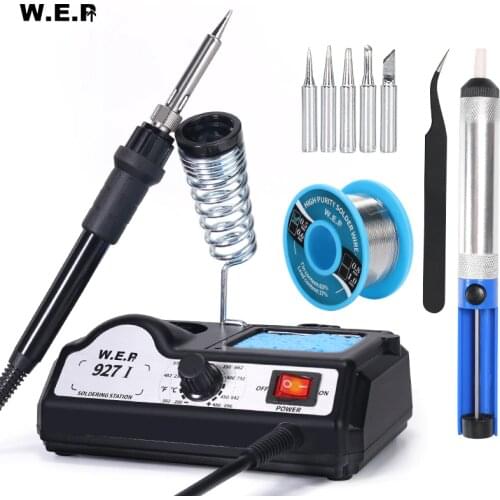 WEP 927-I 110V 220V Soldering Iron Station 60W Electric Soldering Iron Kit Set
