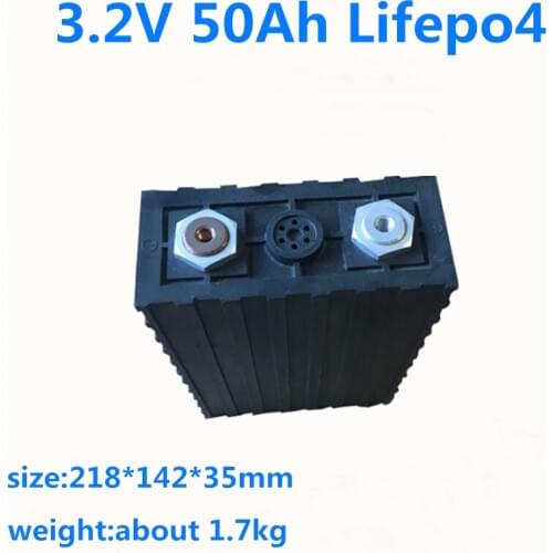 GTK rechargeable Lifepo4 3.2V 50Ah cells 3.2v 50ah lithium phosphate battery for 48V 60V 72V Battery pack DIY