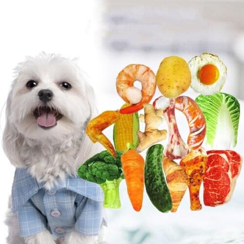 Plush pet toy imitation vegetable chicken leg dog puppy teddy vocal pet supplies