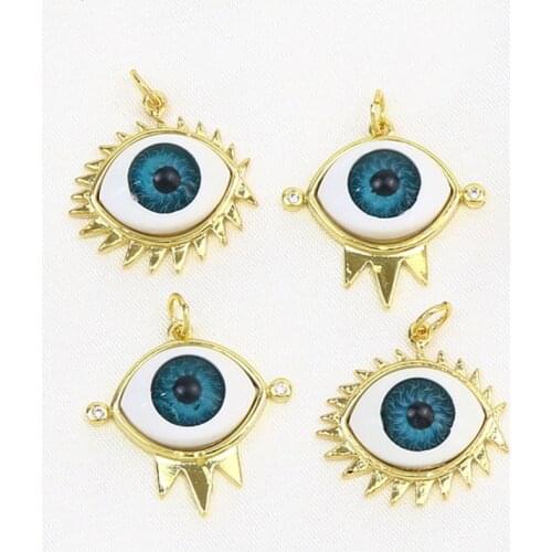 20 Pcs Fashion Eyes Pendant Accessories charms pendants Mix color Jewelry Charms Jewelry pendants for necklace making9922