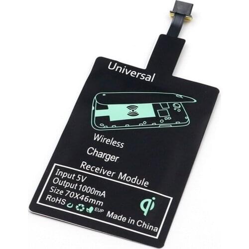 Qi Wireless Charger Receiver Micro USB A USB B Type C Wireless Charger Adapter For iPhone6 6S 7 Plus Mobile Phone Connector