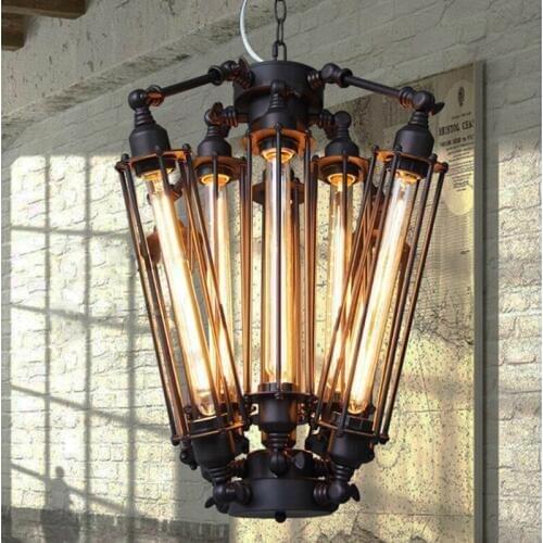 Retro Edison Bulbs Pendant Light Loft Industrial Alcatraz island Hanging Lamp Dining Room Bar Cafe Light Free Shipping