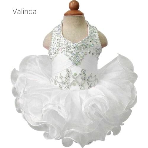 Halter Little Girl Dresses Toddler Baby Pageant Dress