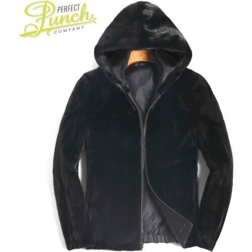 Mink Fur Coat Real Men Korean Two Side Wear Short Winter Jacket for Mens Clothing 2021 8109 Casaco YY909