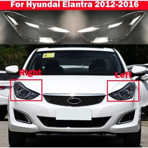 Car Replacement Headlight Shell Front Auto Lens Glass Headlamp transparent Light Cover For Hyundai Elantra 2012-2016