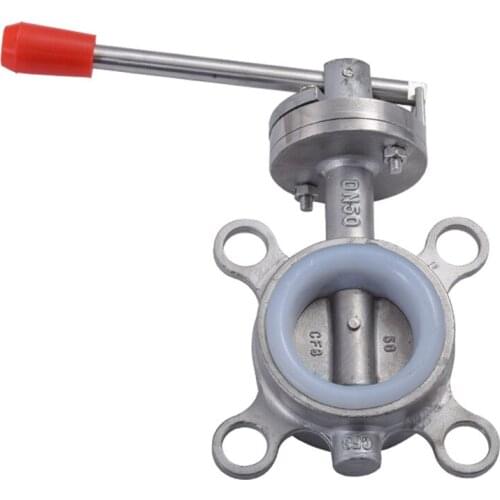 SS201/SS304 Stainless Steel Sanitary Wafer Butterfly Valve DN80/DN100/DN125/DN150 for Homebrew Dairy