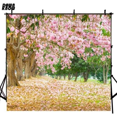 DAWNKNOW Flower Tree Vinyl Photography Background For Newborn Petals Photo Shoot Backdrop For Wedding Photo Studio F1031
